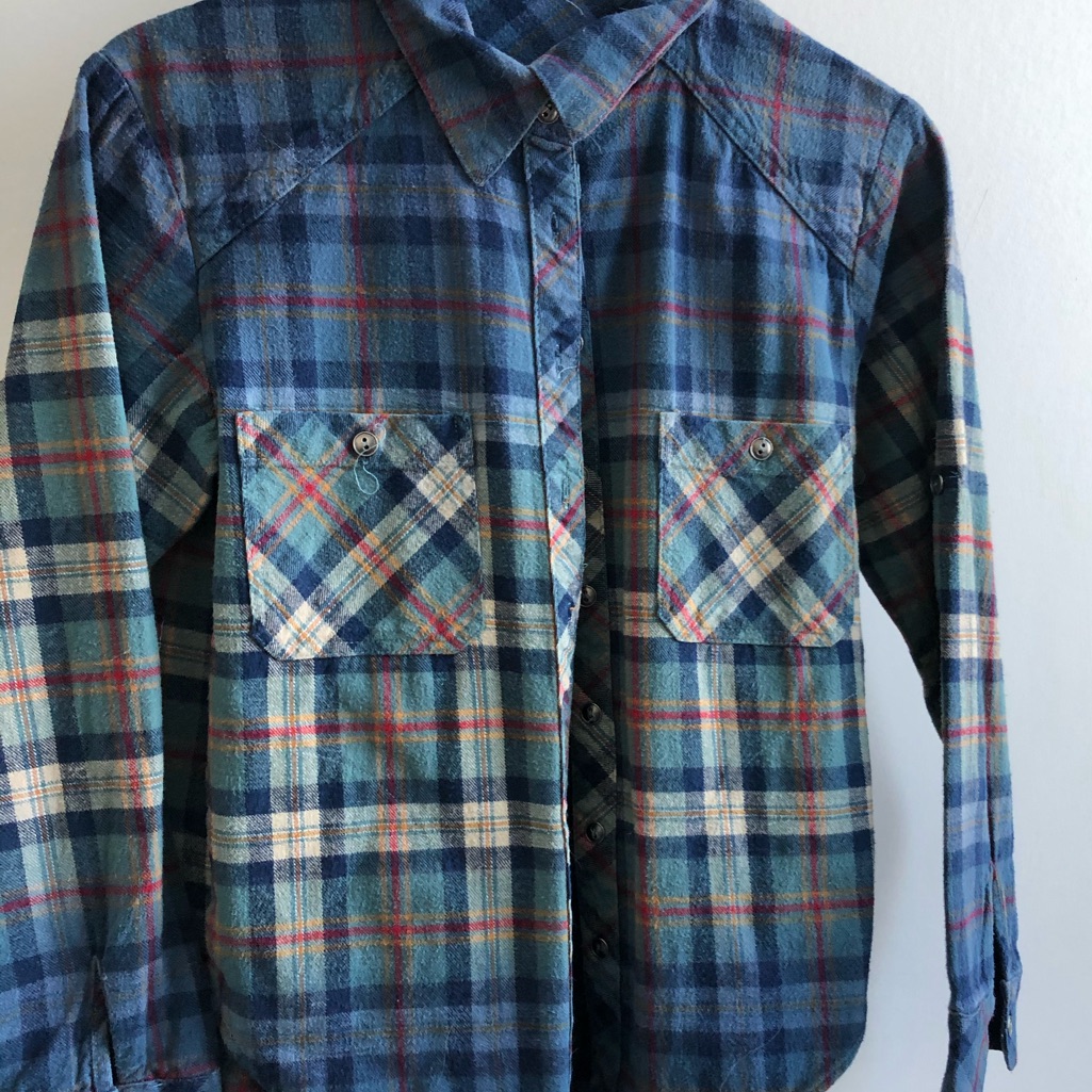 Shrunken Plaid Button Down